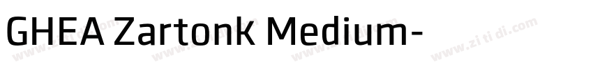 GHEA Zartonk Medium字体转换